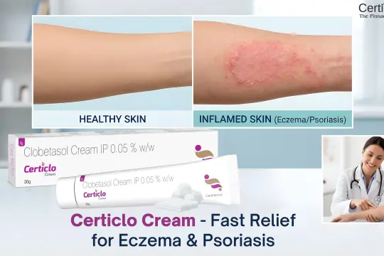 Certiclo Cream for Eczema & Psoriasis: Fast Relief with Clobetasol Propionate 0.05%