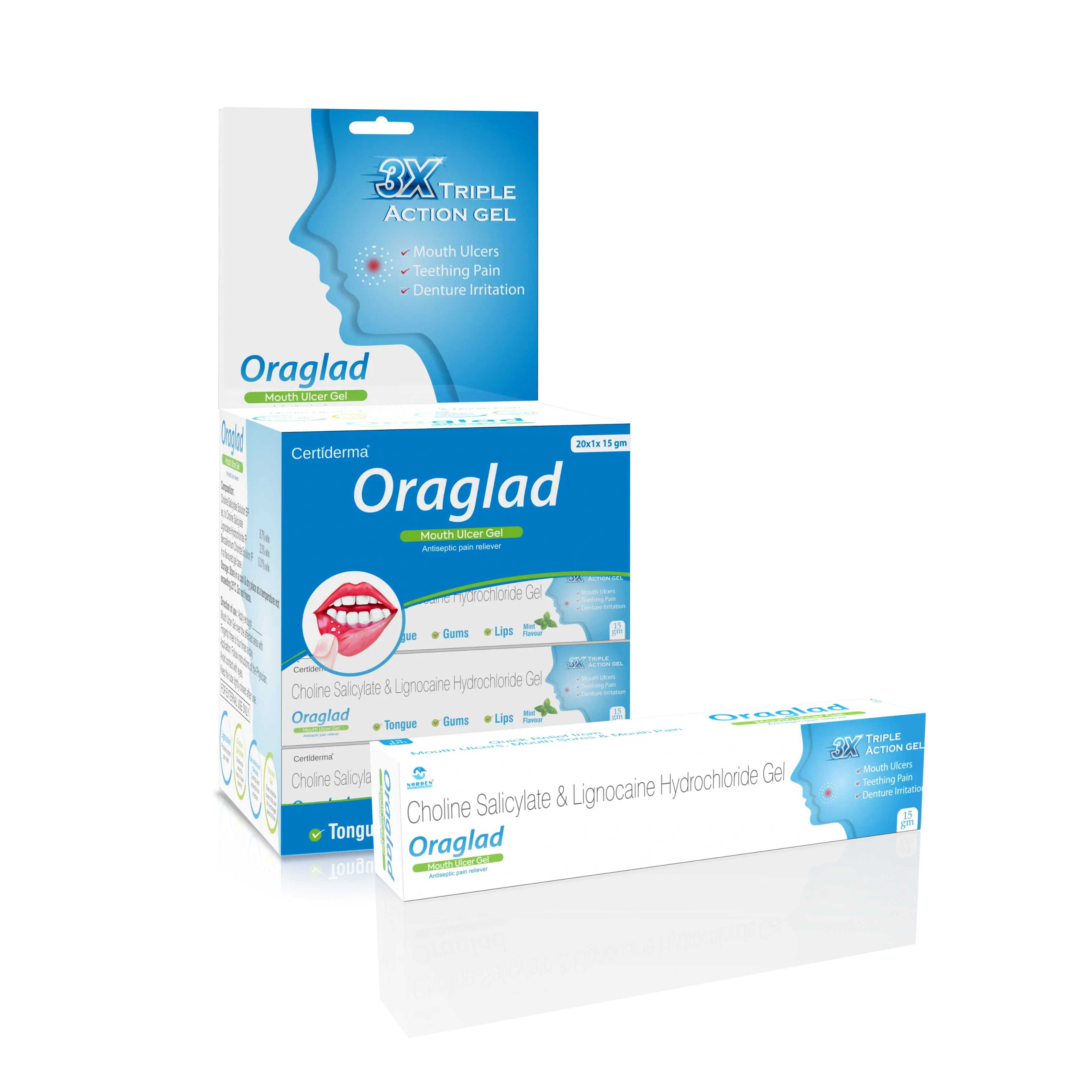 ORAGLAD MOUTH ULCER GEL